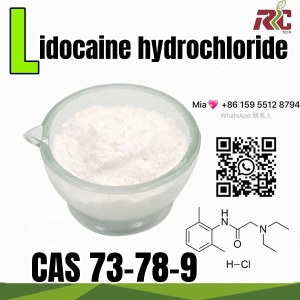 Factory Price Stock 99% Lidocaine HCl China Manufacture Supply Top USP/GMP/Bp CAS 73-78-9 Lidocaine