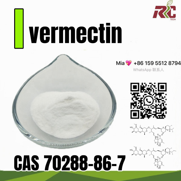 Insecticide Best Price 99.9% Pure CAS 70288-86-7 Ivermectin Veterinary Ivermectin Powder Raw Materia